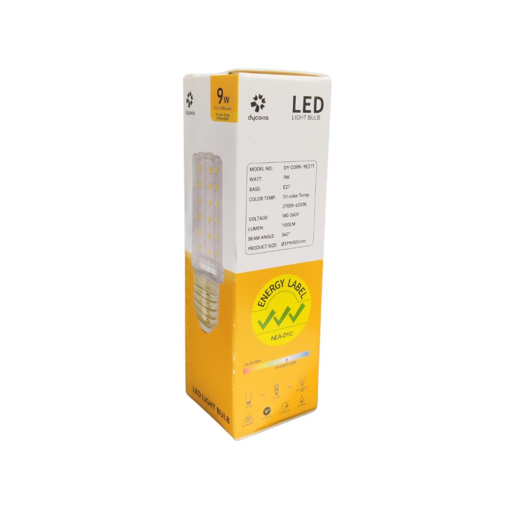 Dycorra LED Corn Bulb E27 9W Tri-Colour