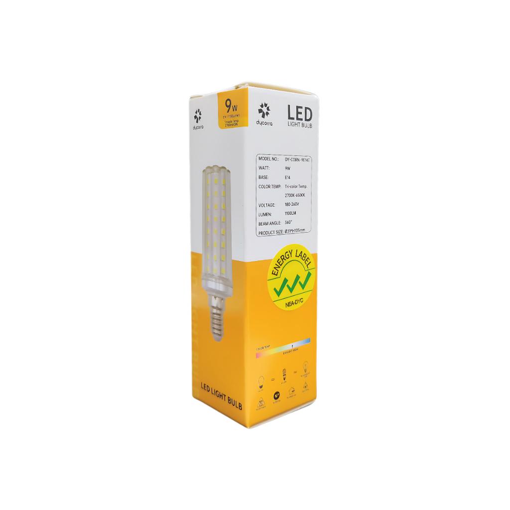 Dycorra LED Corn Bulb E14 9W Tri-Colour
