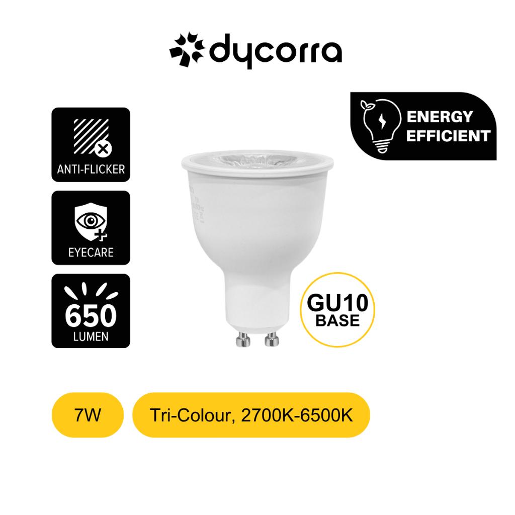 Dycorra LED GU10 Spotlight 7W Tri-Colour (Change Colour)