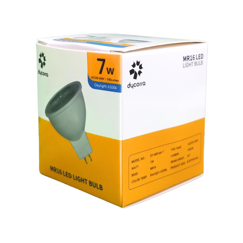 Dycorra LED MR16 Spotlight 12V 240V Bulb 7W Day Warm