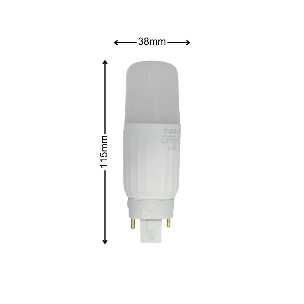 Dycorra LED PLC 2-Pin Bulb G24D 7W 9W 12W Warm