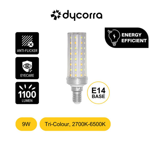 Dycorra LED Corn Bulb E14 9W Tri-Colour