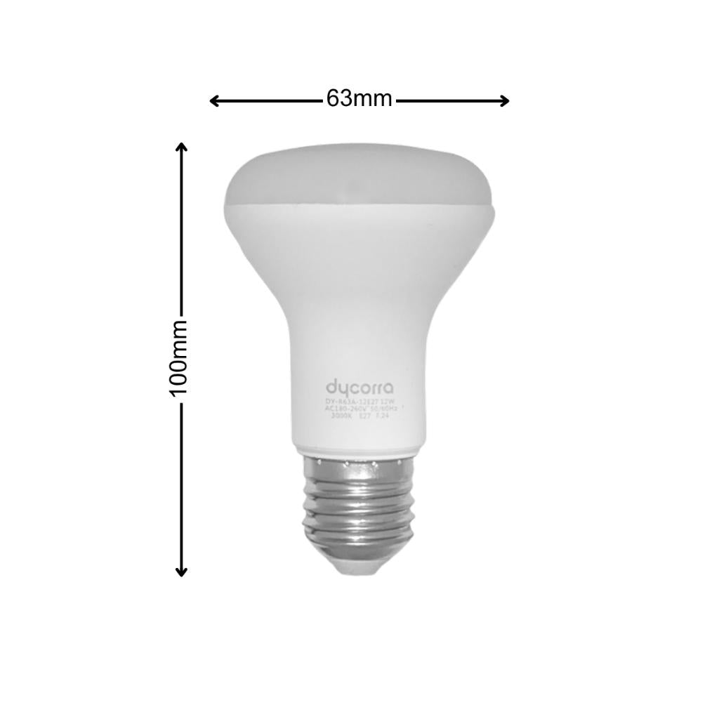 Dycorra LED R Bulb R63 E27 12W Warm