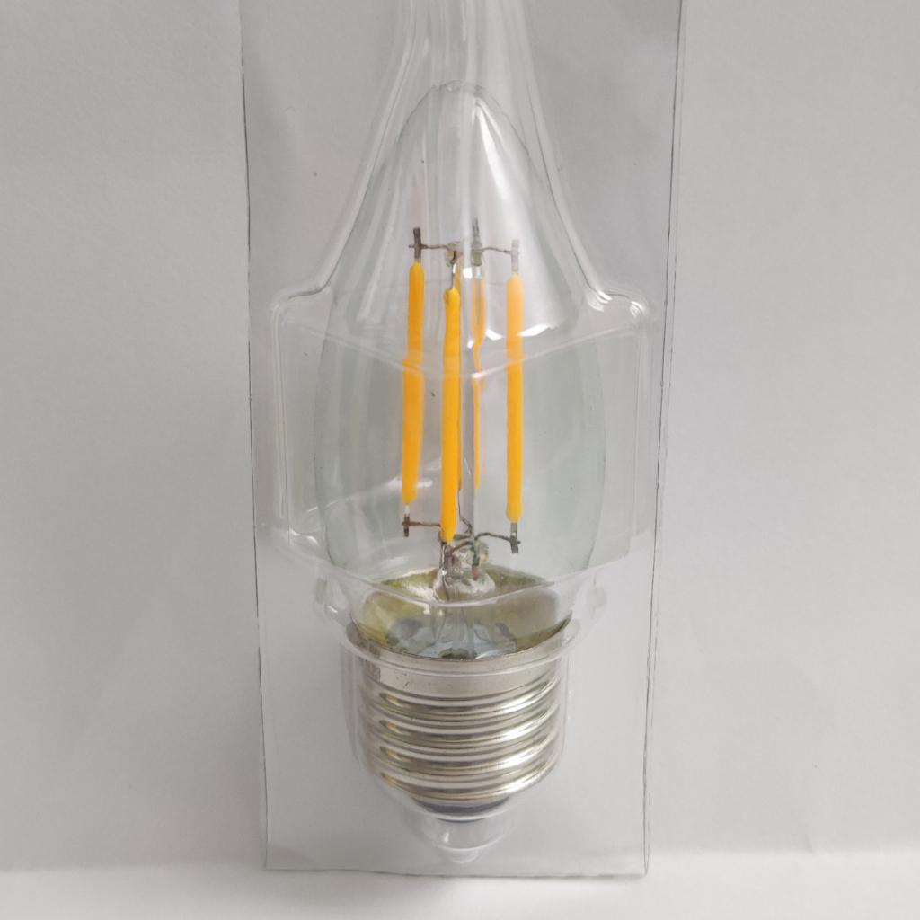 Dycorra LED Filament Candle Bulb (Clear) E27 4W Day Warm