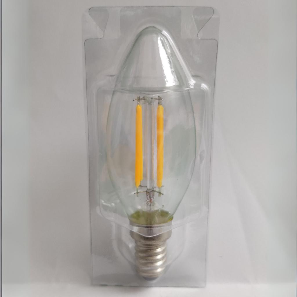 Dycorra LED Filament Candle Bulb (Dimmable) E14 4W Warm