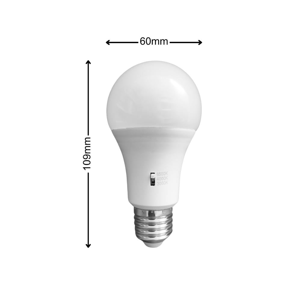 Dycorra LED Switch CCT Bulb E27 12W Day Cool Warm