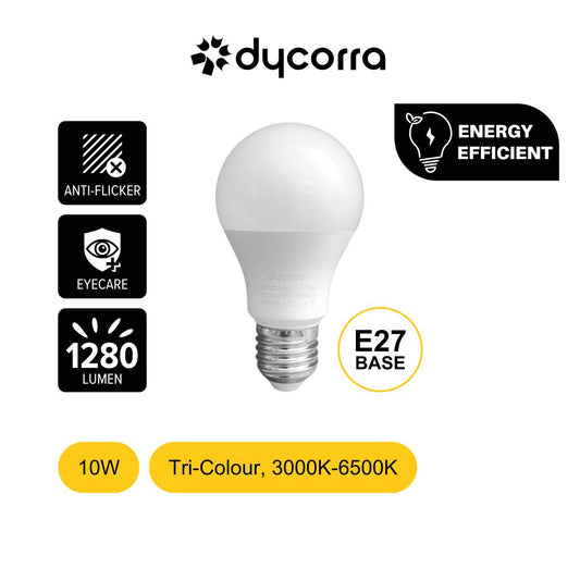 Dycorra LED Tri-Colour Bulb E27 10W