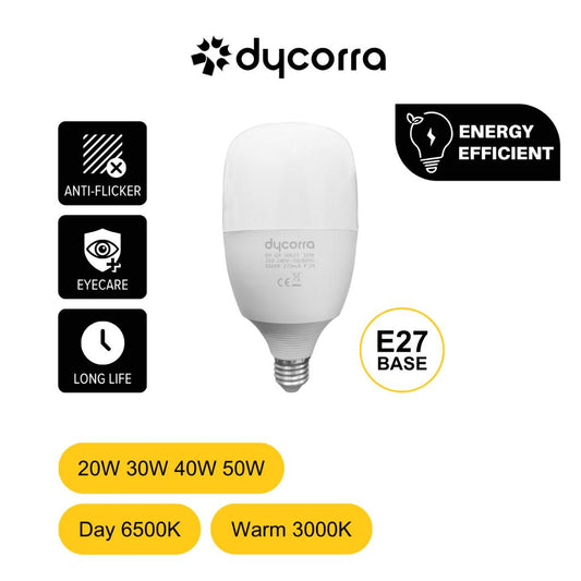Dycorra LED High Power Bulb E27 20W 30W 40W 50W Day Warm