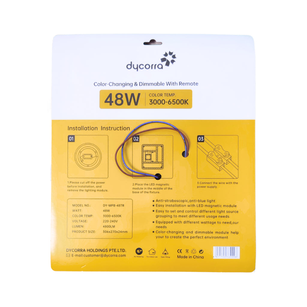Dycorra LED Magnetic Panel Module 18W 24W 36W 48W 60W Tri-Colour Day Ceiling Light Replacement