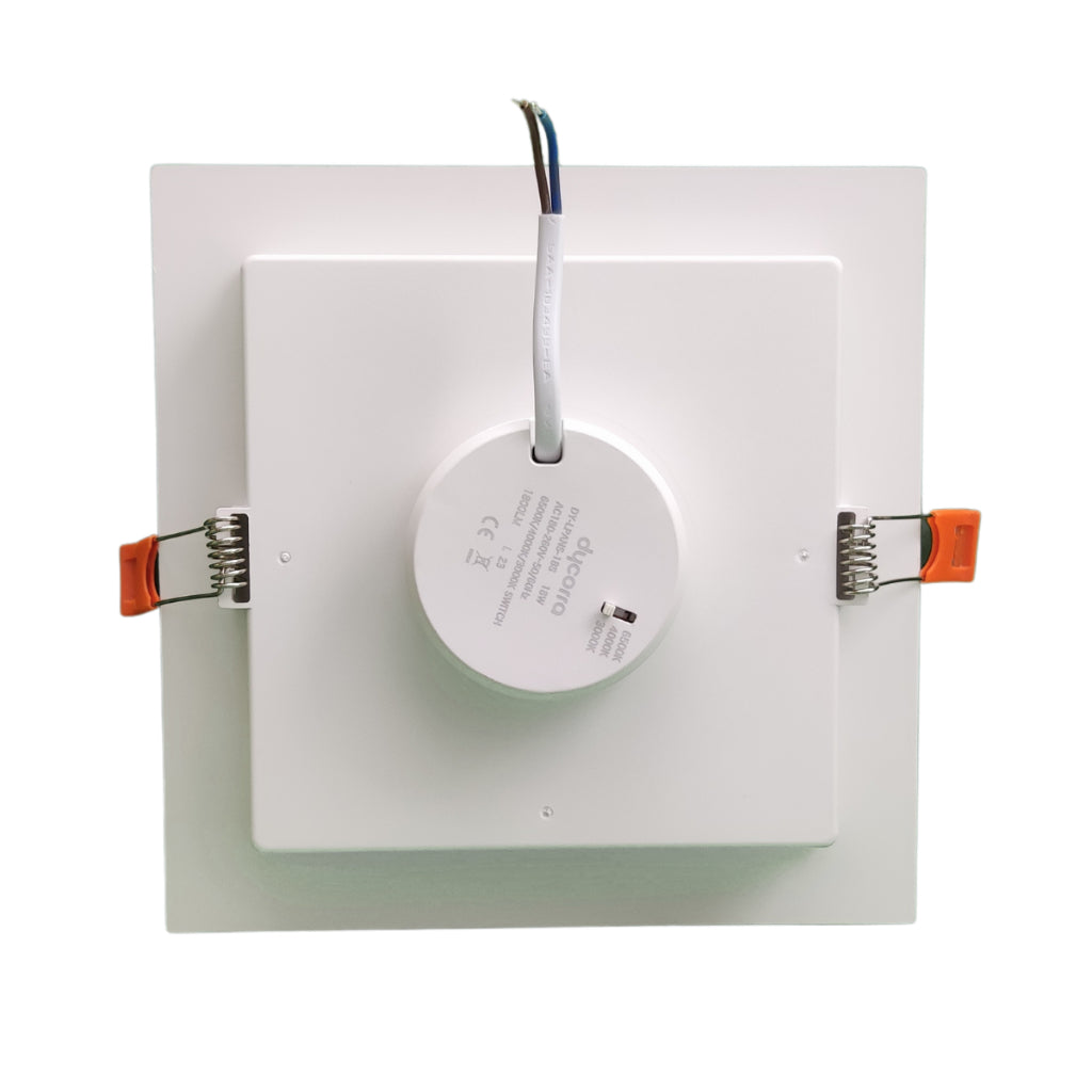 Dycorra LED Square Panel Light Downlight Day Warm Cool Selectable CCT