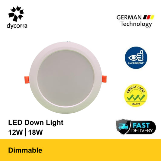 Dycorra LED Round Panel Light Warm 3000K (Dimmable)
