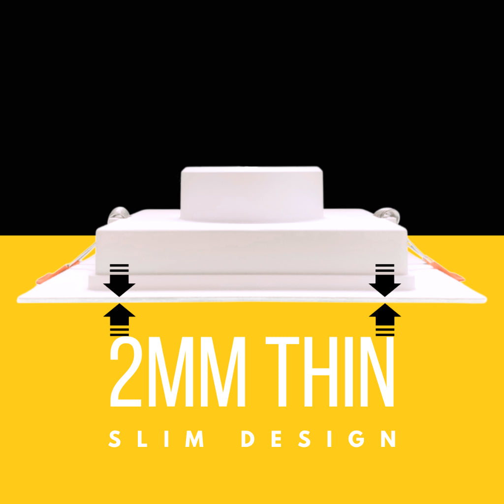 Dycorra LED Square Panel Light Warm 3000K (Dimmable)