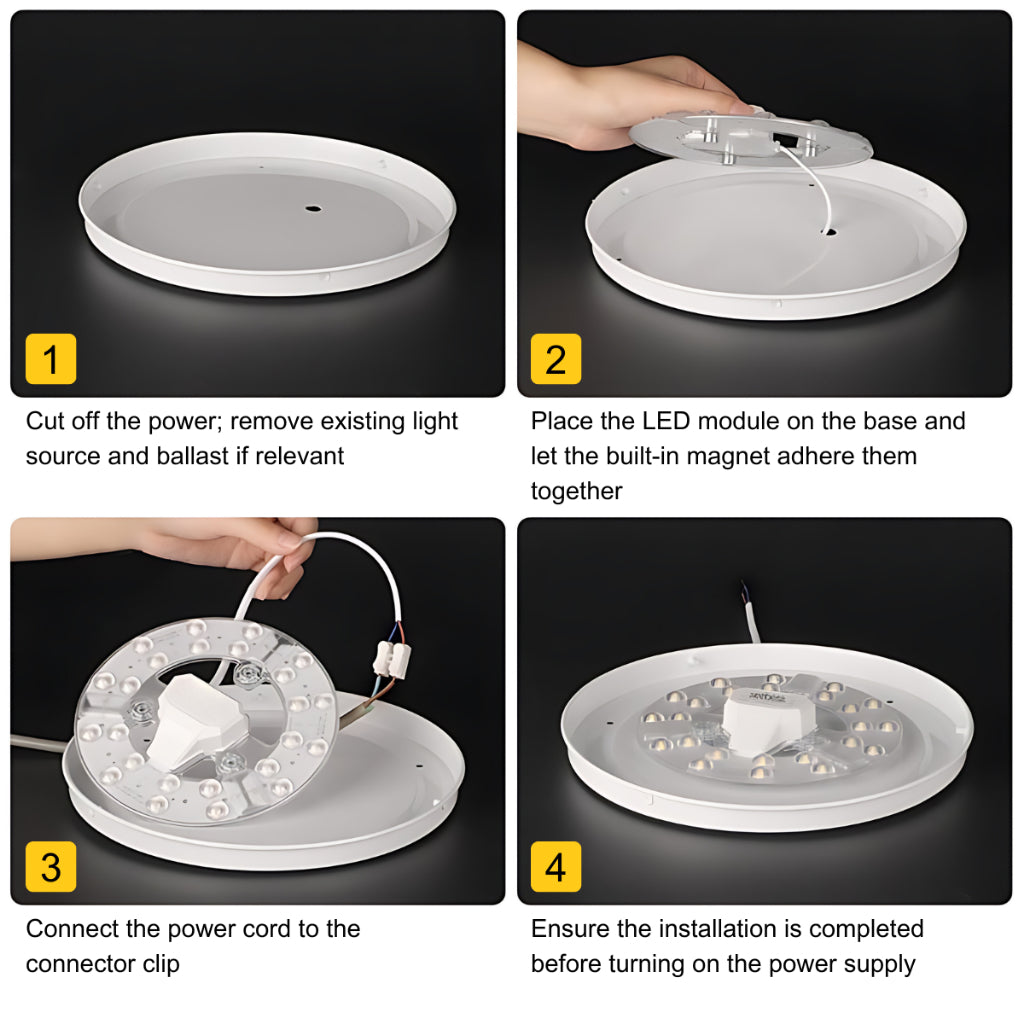 Dycorra LED Magnetic Panel Module 18W 24W 36W 48W 60W Tri-Colour Day Ceiling Light Replacement