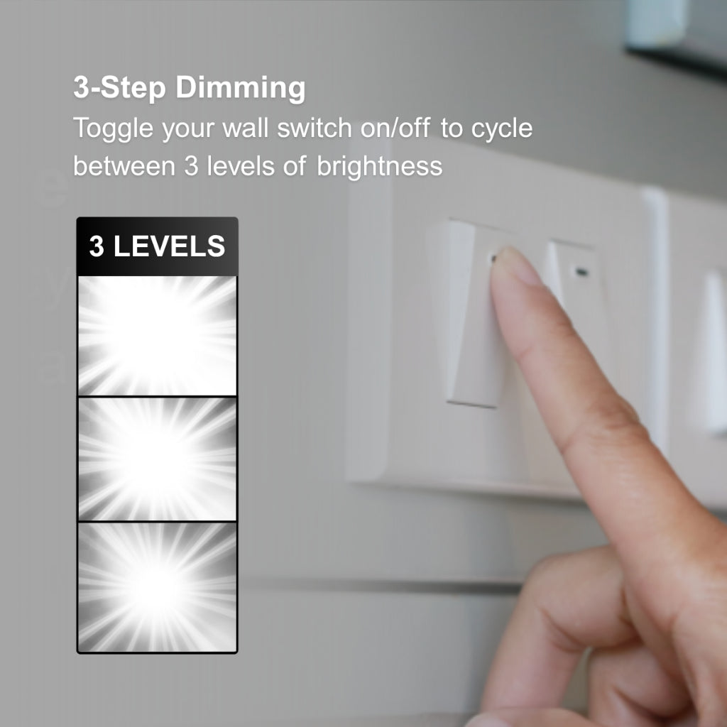 Dycorra LED Round Panel Light 12W Day Cool Warm Dimmable 3-Levels Recessed Downlight Ceiling Lamp Down Light