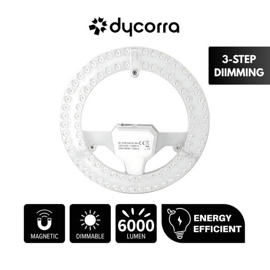 Dycorra LED Magnetic Panel Module 48W Day Dimmable 3-Levels Ceiling Light Replacement